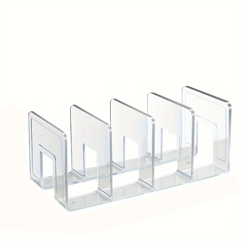 Clasificador de archivos acrílico, archivador transparente, organizador de escritorio acrílico, organizador de archivos de escritorio resistente, soporte para carpetas de archivos (1 paquete)