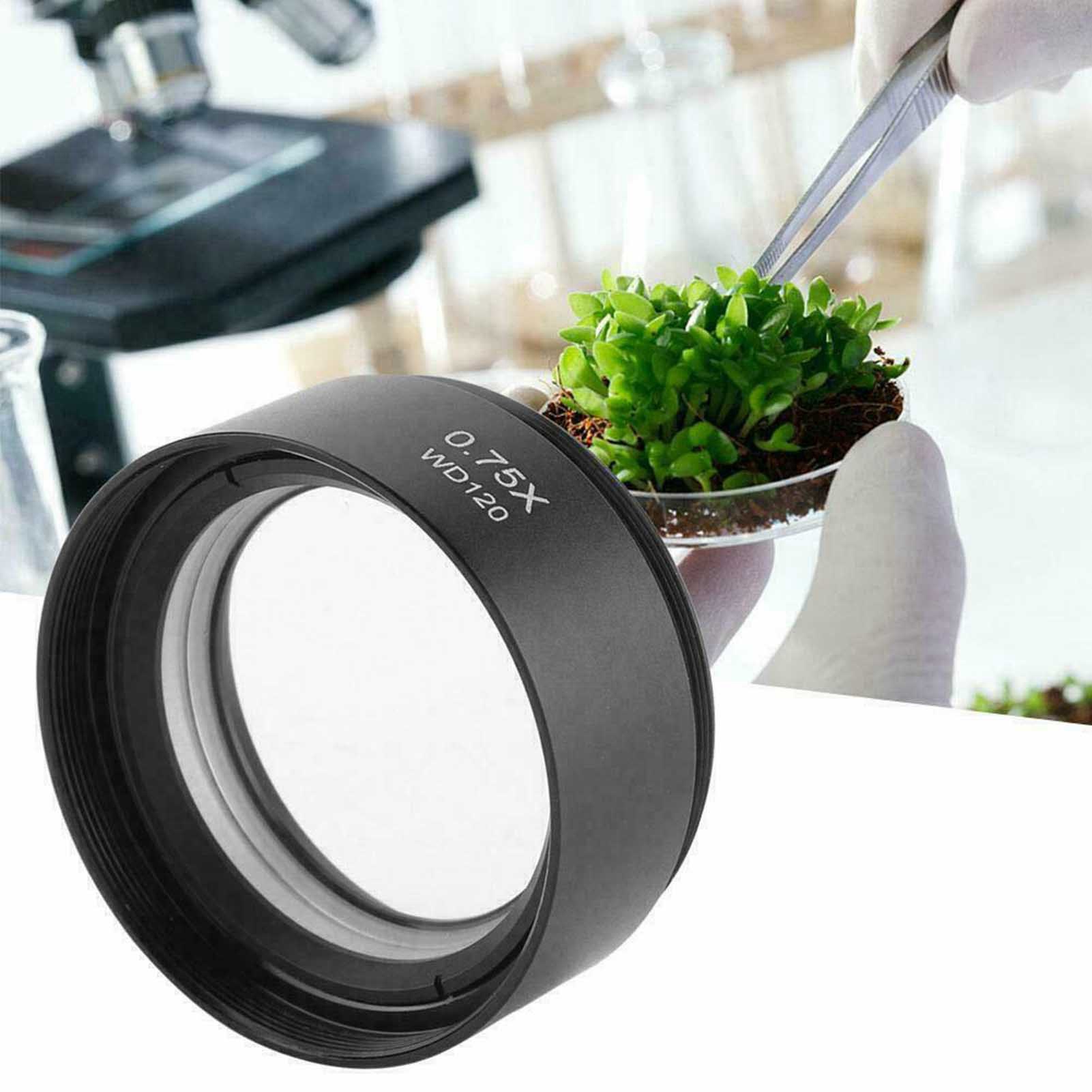 Stereo Microscope 0.3X 0.5X 0.75X 1.5X 2X Auxiliary Objective Barlow Lens 48mm