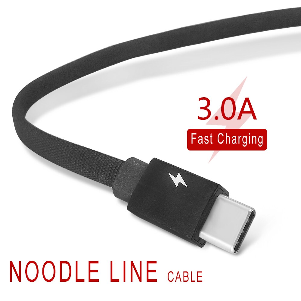 FBYEG Micro USB Kabel 20 CM/1 M/2 M/3 M Snelle Opladen Data Sync Platte USB Opladen Voor iPhone X XS MAX XR 8 7 6s Plus 5