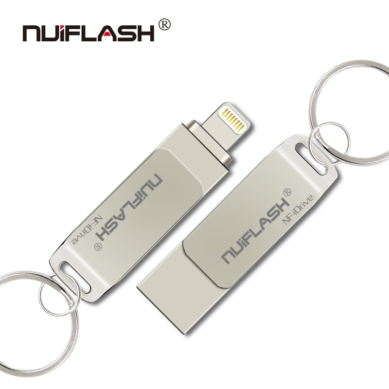 2 In 1 Otg Usb Flash Drive Voor Iphone 256 Gb 128 Gb Pen Drive 32 Gb 64 Gb Geheugen stick Voor Iphone 6/7/8/X/Xr/11