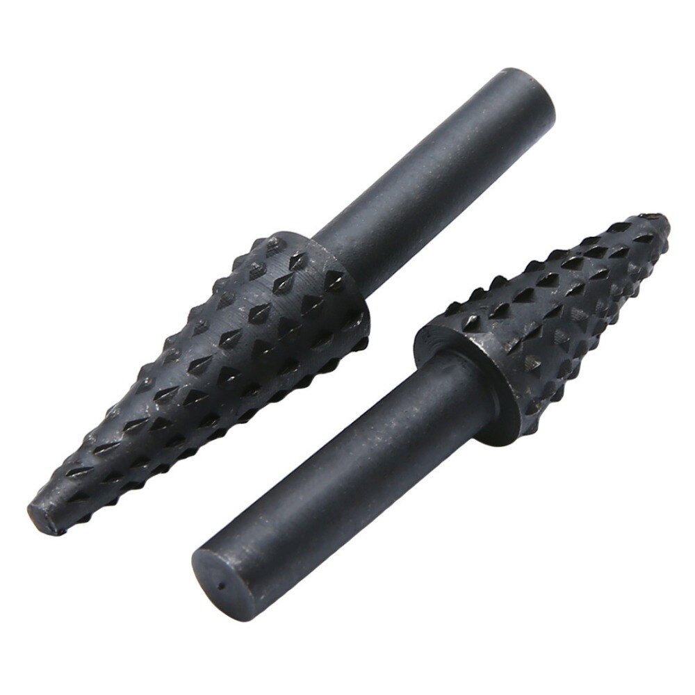 5pcs Steel Rotary Rasp File 1/4" Shank Rotary Craft Files Rasp Burrs Wood Bits Grinding Power Woodworking Hand Tool