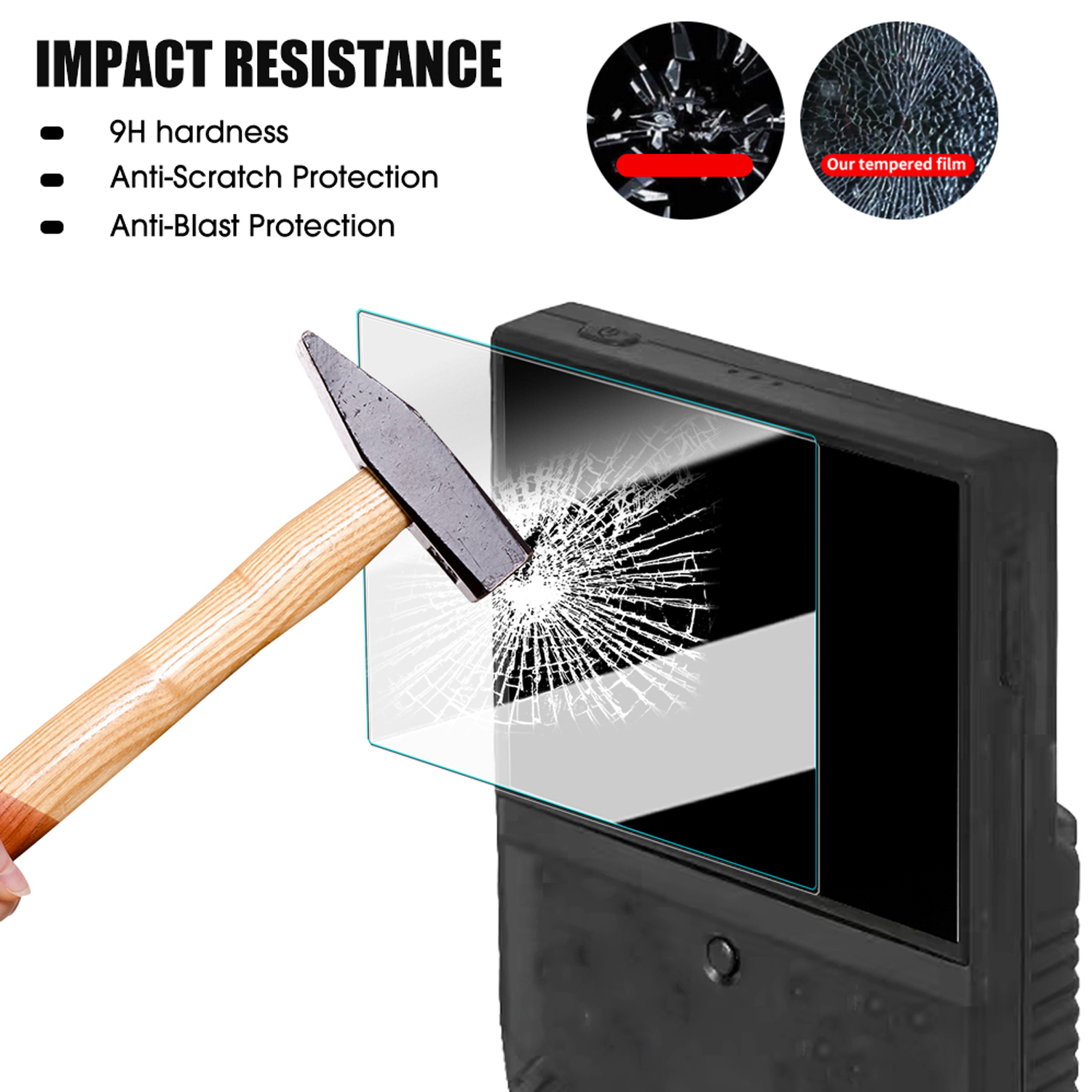 Tempered Glass Screen Protectors for Miyoo Mini Flip Game Console High Definition Hardness Protective Films for MIYOO Mini Flip