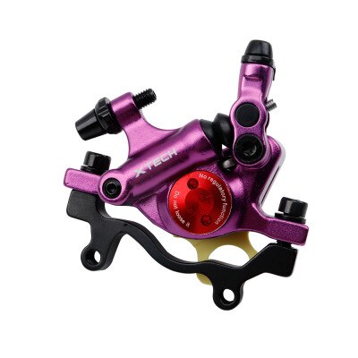 XTECH MTB Line Pulling Oil Pressure Calipers Hydraulic Disc Brake HB100 Front Rear 160MM MT200 M315 Scooter Bicycle Parts: plum