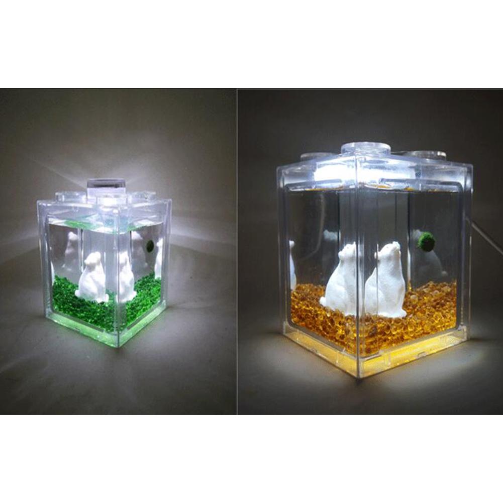 Aquarium Stapelen Ecologische Emmer Aquarium Algen Bal Spider Doos Kleine Mini Reptiel Rij Cilinder Landschap Seawe