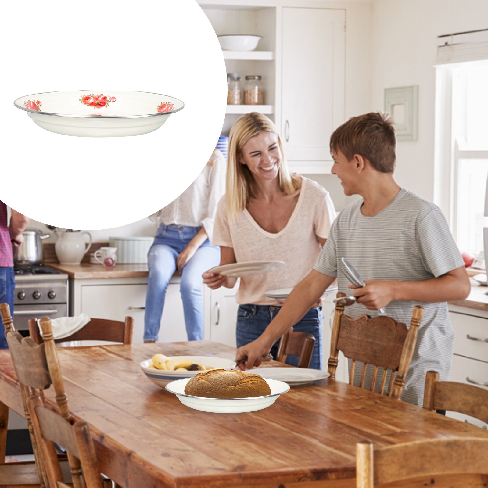 Chinese Style Fruit Storage Tray Decorative Candy Plate Dessert Serving Tray: Rosy