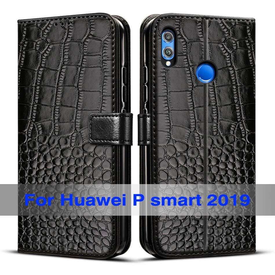 Coque magnétique en Silicone pour Huawei, compatible modèles P Smart , Psmart , , 6.21: Black