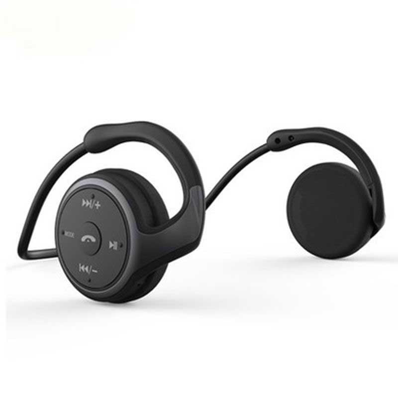 Casque Bluetooth tour de cou sur l'oreille Bluetooth casques d'écoute avec Micro Radio FM Micro SD carte fente Sport confortable écouteurs blanc noir