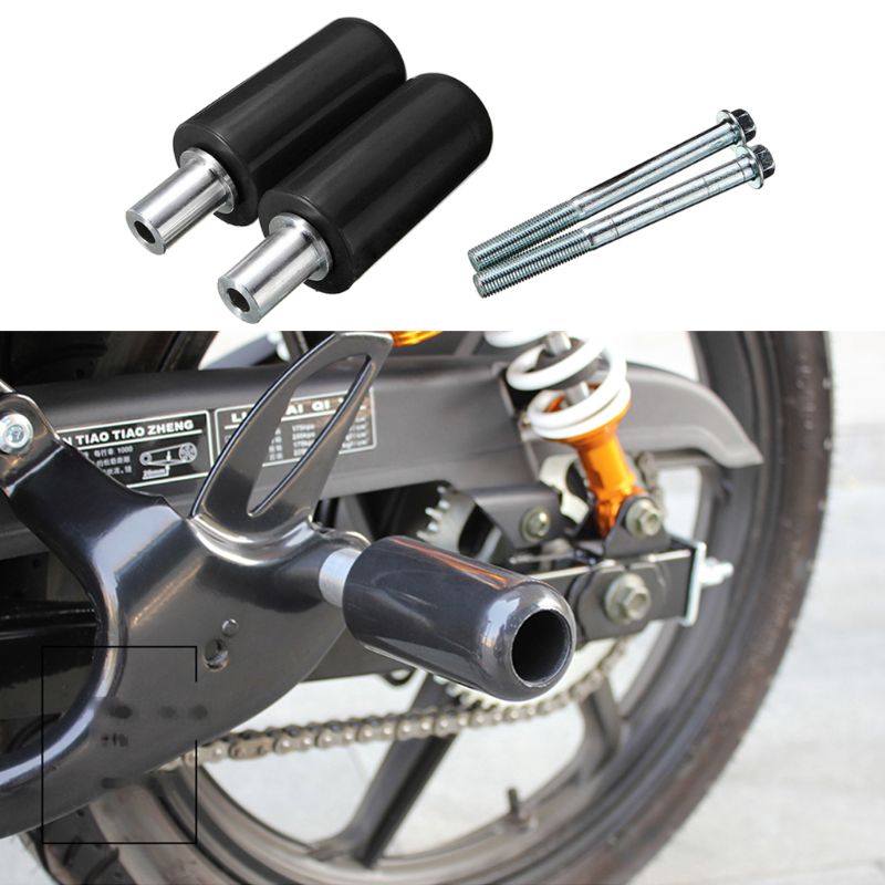 1Set Universal Large Motorcycle Frame Sliders Anti Crash Protector Glue Stick