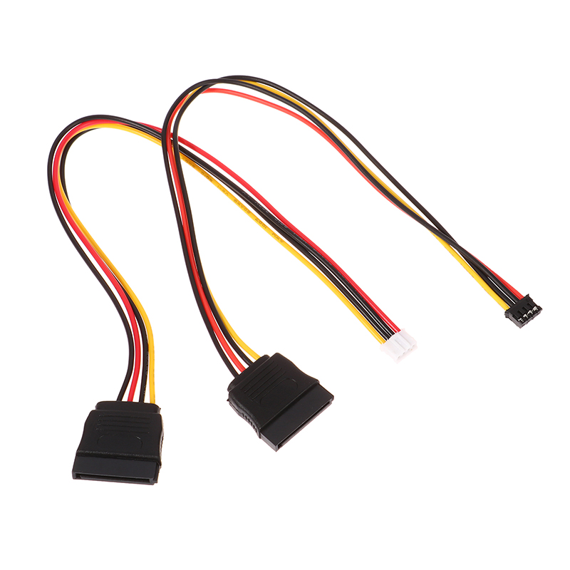 Cable de fuente de alimentación HDD SATA de tipo pequeño a 15 Pines, PH 2,0mm, 4 pines, 20AWG, para Industrial, todo en uno, HD Mini 5V, 12V