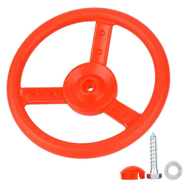 Plastic Steering Wheel Children's Game Small Steering Wheel perfect for Kids Children Climbing Frame Tree House Play House: Default Title