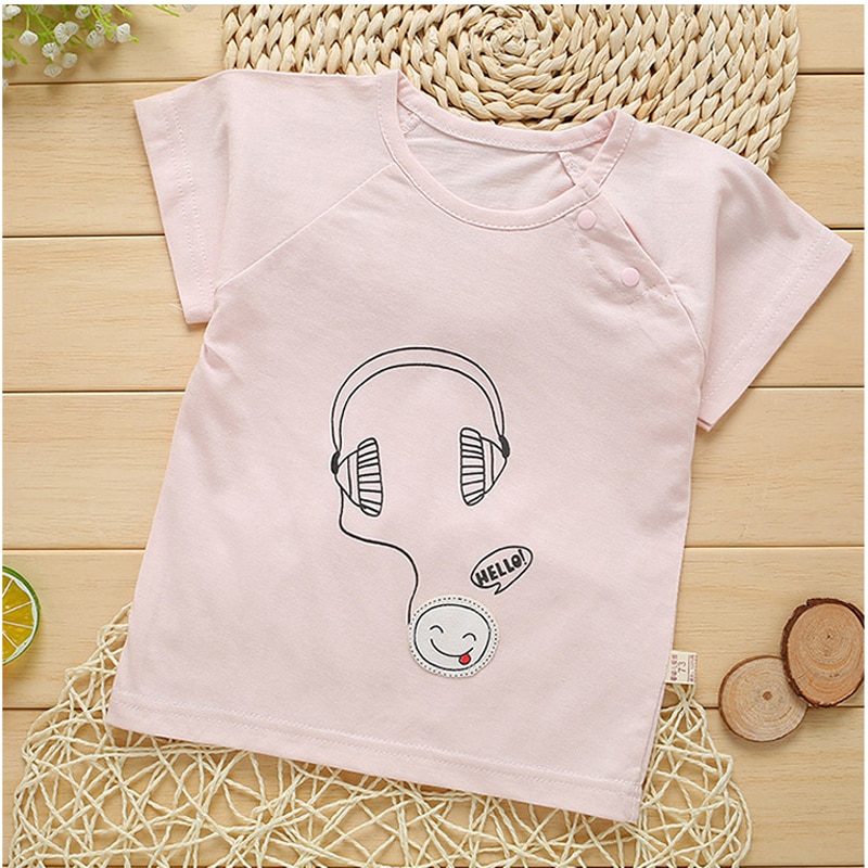 T-shirt pour bébés garçons, imprimé dessin animé, en coton, vêtements d'extérieur, 3 pièces, XL313, été