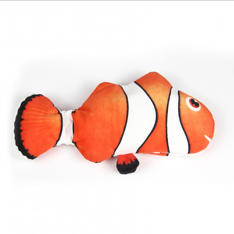Cat Fish Toy Interactive Pet Cat Toy Supplies Simulation Fish with Wagging Tail Usb Rechargeable Fish Toy for A Cat Fish Toys: Sea fish