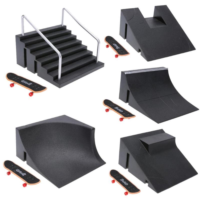 Skate Ramp Track Vinger Board Onderdelen Voor Bureau Toets Indoor Tafel Game Vinger Skateboard Voor Kinderen Volwassenen Vinger Skateboard