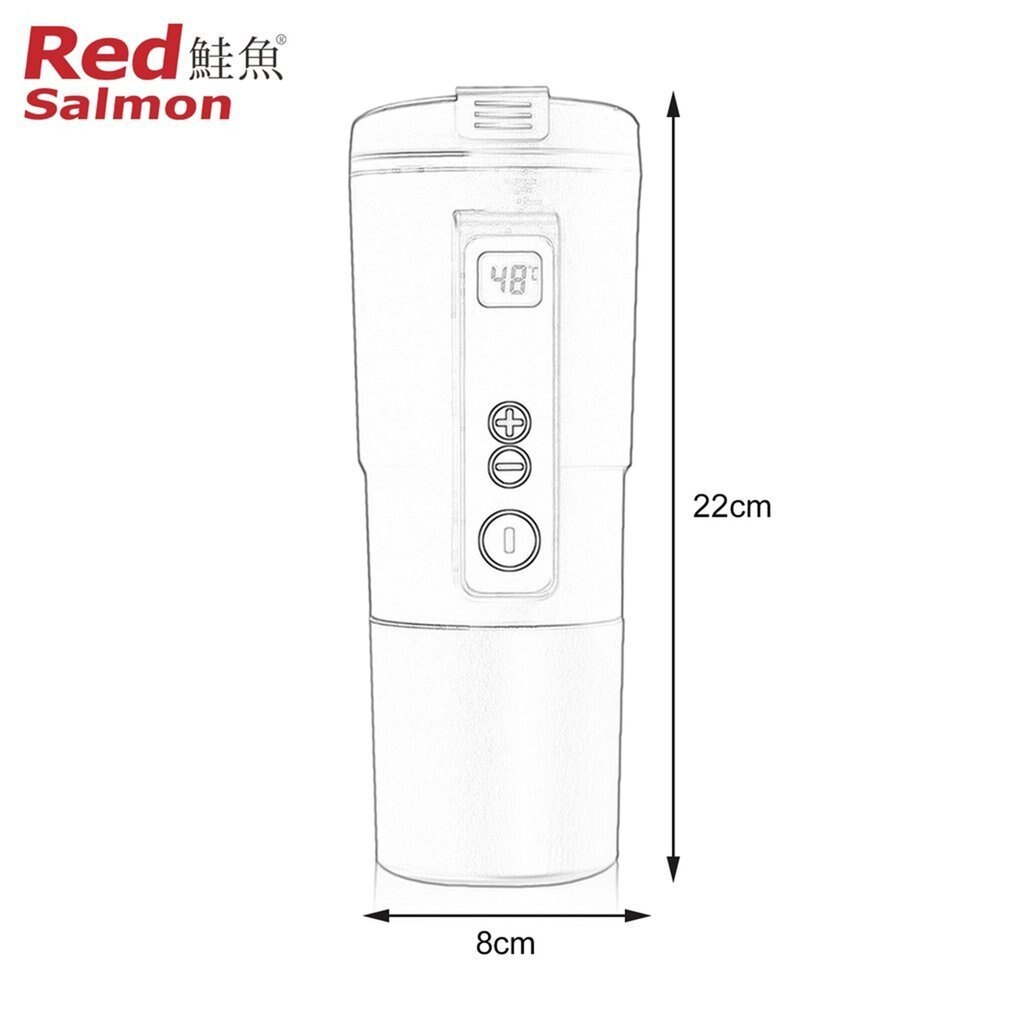 Intelligente Auto Thermosfles Auto Verwarming Cup Verstelbare Temperatuur Kokend Mok Digitale Display Ketel Voertuig Thermos