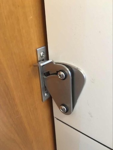 DIYHD barn door lock stainless steel barn door latch black barn door lock for sliding barn door