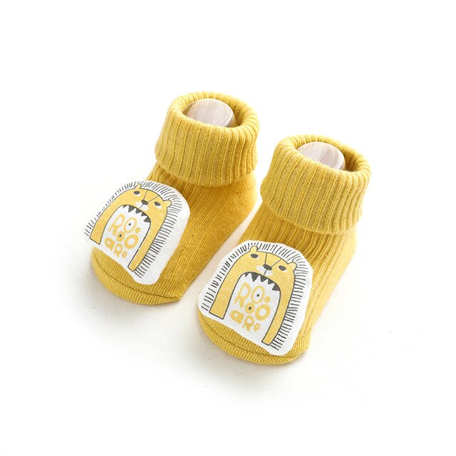 Imcute Nuovi Capretti Caldo Calzini E Calzettoni Disossate Allentato Bocca Del Bambino Tubo Calzini E Calzettoni Bambola Del Fumetto di Erogazione Non-scarpe antiscivolo Bambino Del Bambino Calzini E Calzettoni 0-3 anni: Giallo / M 12-36M