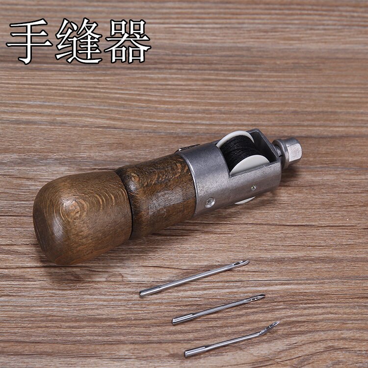 Læder symaskine gør-det-selv sysæt læder håndværkssyning håndsy-værktøjssæt til begyndere: Default Title