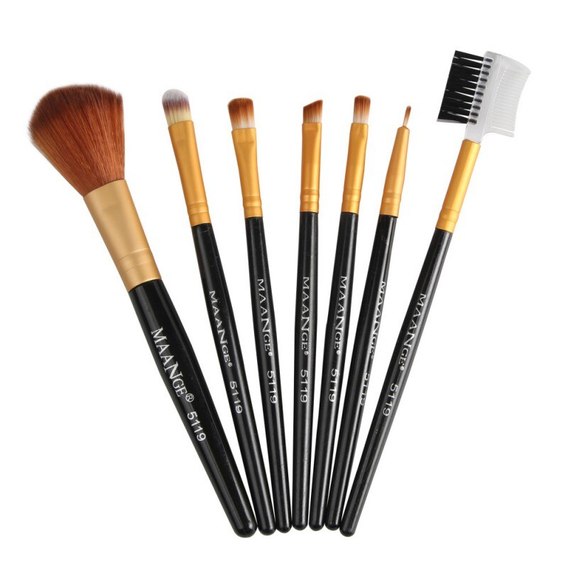 Set van 7 make-upkwasten voor cosmetische foundation, poeder, oogschaduw en make-upkwasten, eenvoudig te gebruiken: Bj