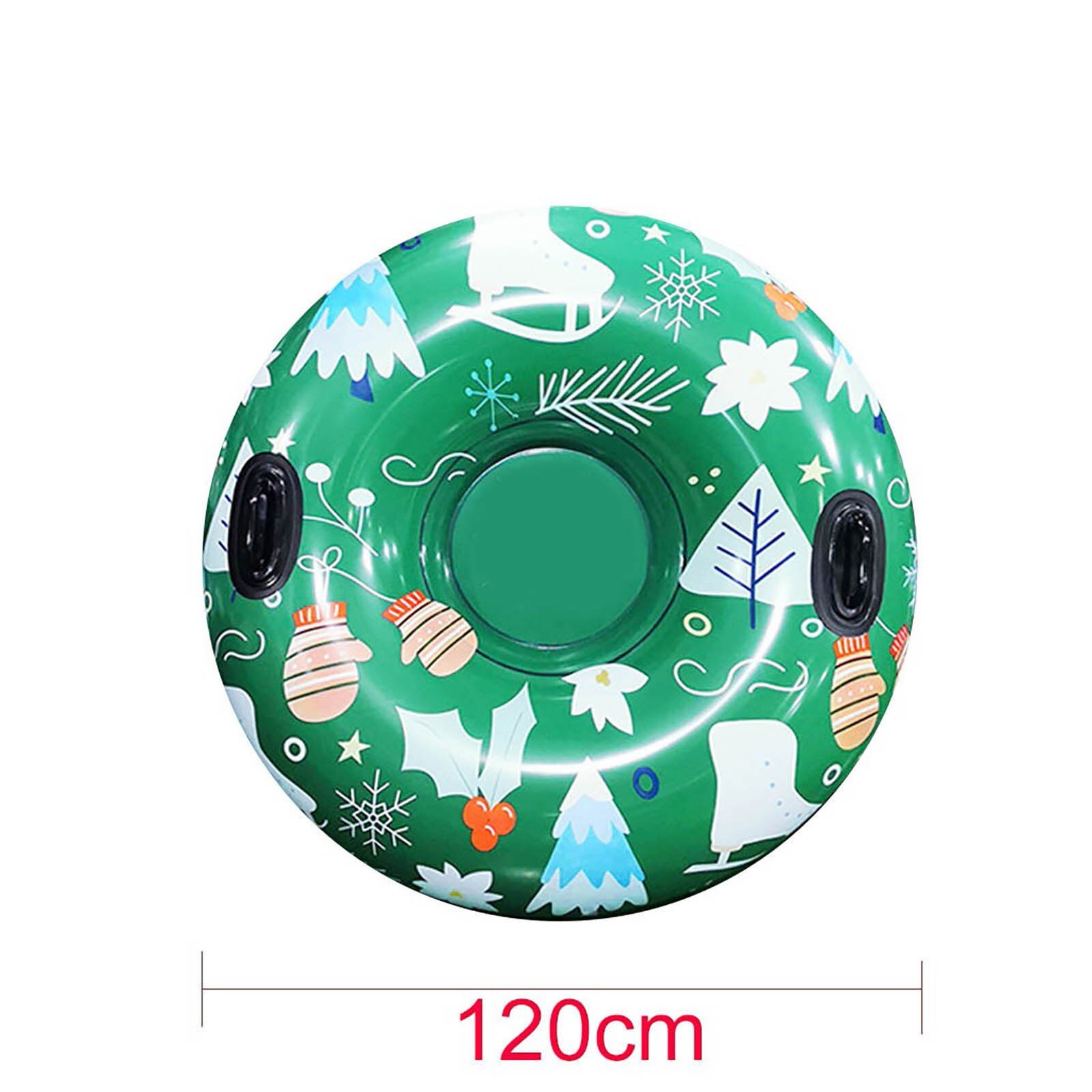 Ski Circle Skiing Board PVC Winter Inflatable Ski Circle With Handle Durable Children Adult Outdoor Snow Tube Skiing Accessories: c