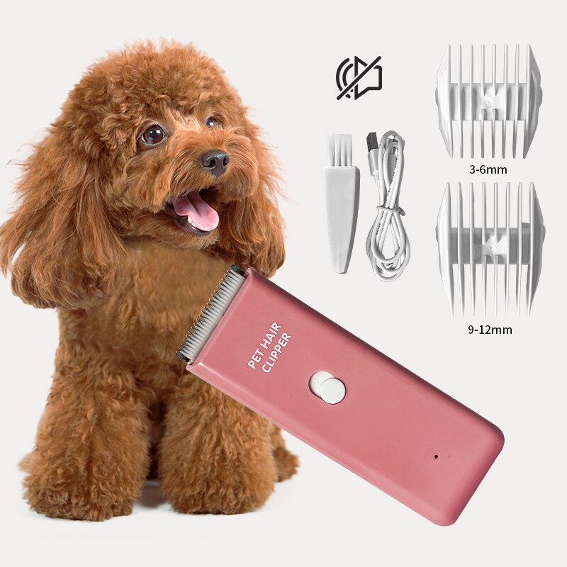 Hond Tondeuse Elektrische Huisdier Kat Konijn Tondeuse Waterdicht Scheermes Set Kapper Trimmer Pet Draadloze Professionele Rechargeabl: Pink