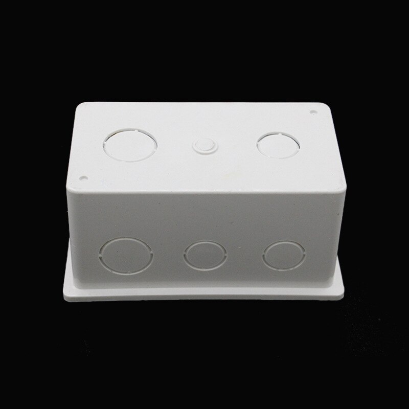 2pcs Wall Mounting Box Internal Cassette White Back Box 142*80*50mm For 146mm*86mm Standard Switch And Socket