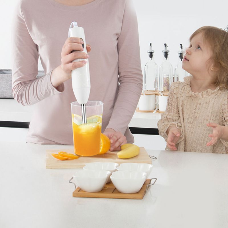 Elektrisk handhållen mixer set 4- i -1 handmixer multifunktionell visp hackare äggvisp mixerfötter vispad bakverktyg