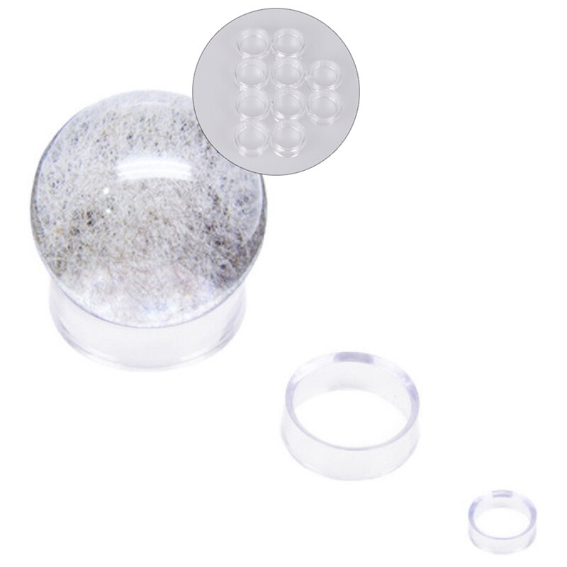 10PCS Acrylic Clear Display Stand Sphere Holder For Crystal Ball Base Pedestal Support Decor Pedestal