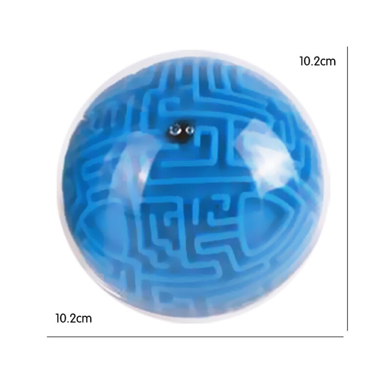 Boule labyrinthe magique sphérique 3D, 3 niveaux d&#39;intelligence, roulement, Puzzle, équilibre IQ, jouets d&#39;entraînement, pour enfant: Bleu