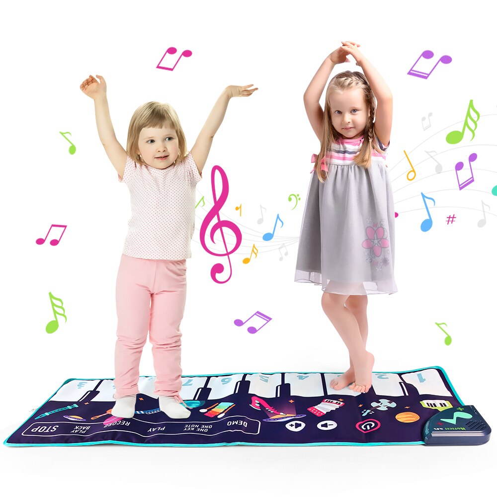 Tapete de Piano para bebé, tapete de teclado Musical, instrumento electrónico de música, alfombra de baile, juguetes educativos para niños pequeños, de navidad