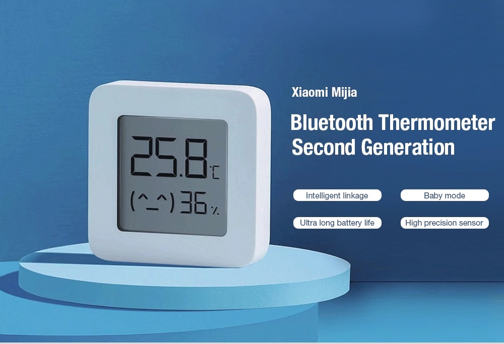 XIAOMI Mijia Bluetooth Digital Thermometer 2 kabellos Clever Temperatur Feuchtigkeit Sensor Hygrometer Arbeit mit Mijia App