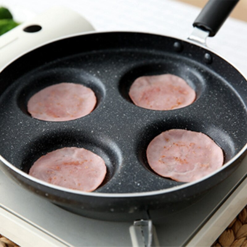 Firhuls omelet pande til æg skinke kage maker stegepander ingen olierøg morgenmad grill pande kogepande multifunktion nonsti