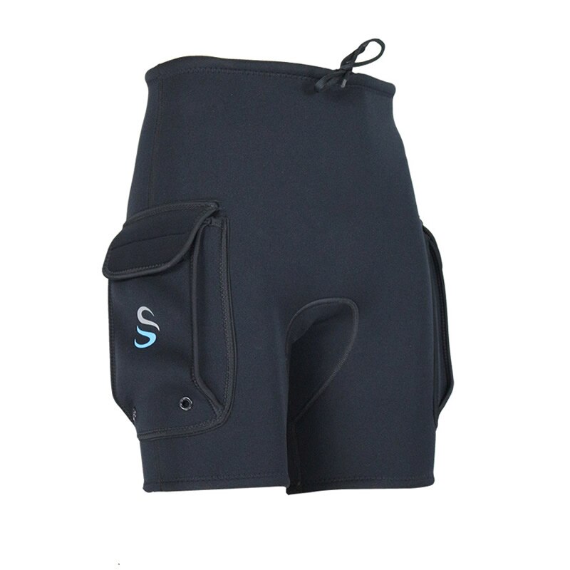 SLINX noir 3mm néoprène combinaison Tech Shorts plongée en apnée équipement de plongée sous-marine surf malles pantalons de poche submersibles: L