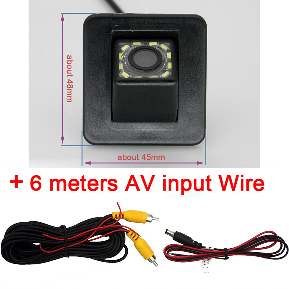 170 Degree AHD 1920x1080P Vehicle Rear View Reverse Camera for Kia K3 K3S Cerato Forte cerato 5 Classic Hyundai Elantra Avante: 12led Rear Camera