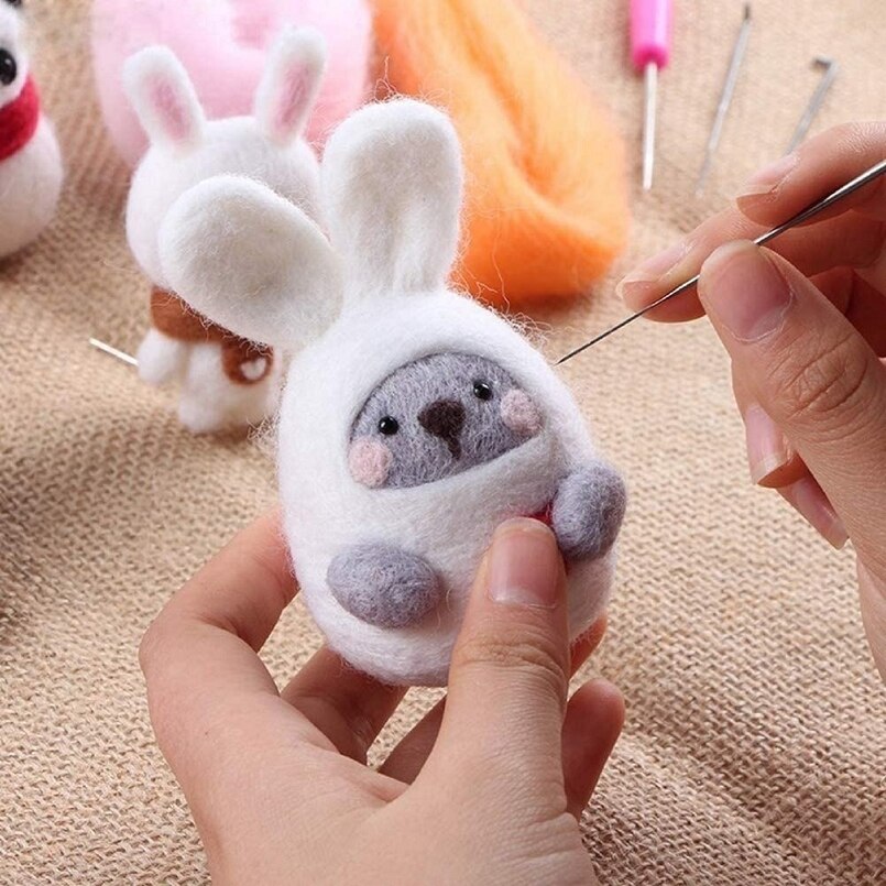 Needle Felt Tools Starter Kits for Felt Wool Making, Felt Kit for Beginners