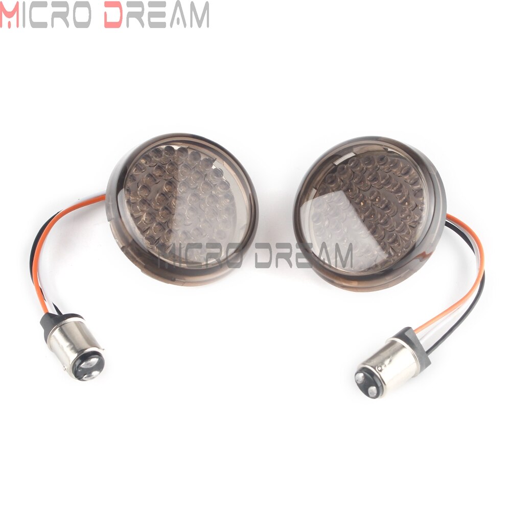 Vorne/Hinten LED 1157 Blinker Lauf Bremse Lichter Einsätze Für Harley touren Straße Electra Straße gleiten Softail Sportster dyna