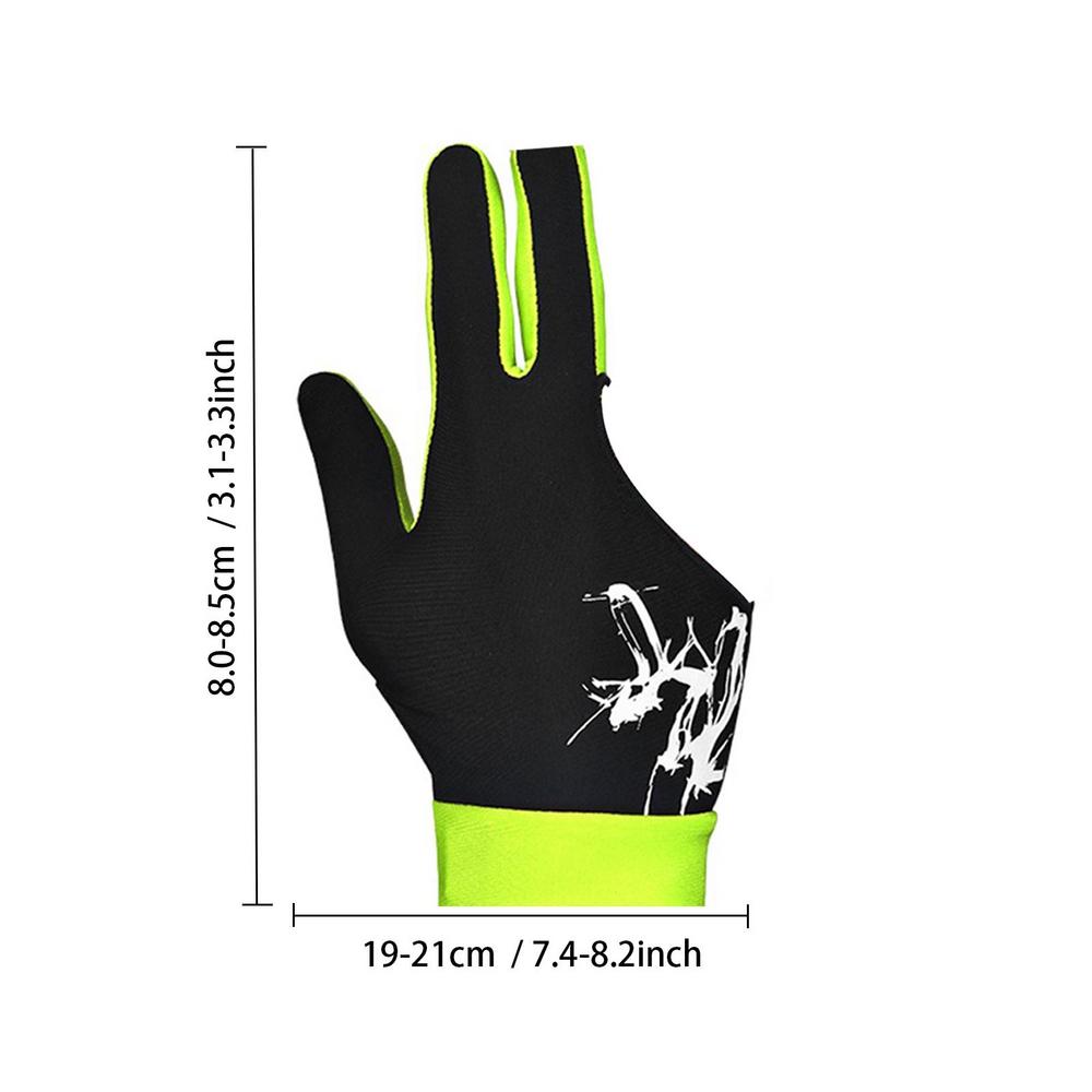 Guantes de 3 dedos para ejercicio, antideslizantes, ajustables, transpirables, finos y sedosos, proceso de empalme de billar, guantes de mesa de billar de 3 dedos: Rojo