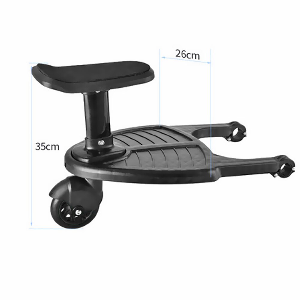 Kid Stroller Pedal Adapter Exquisite Craftsmanship Sturdy Durable Second Child Hitchhiker Trailer Standing Plate with Seat