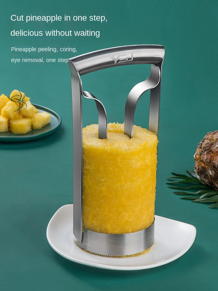Éplucheur d&#39;ananas en acier inoxydable, ustensile de cuisine ménager pour éplucher les fruits et les yeux