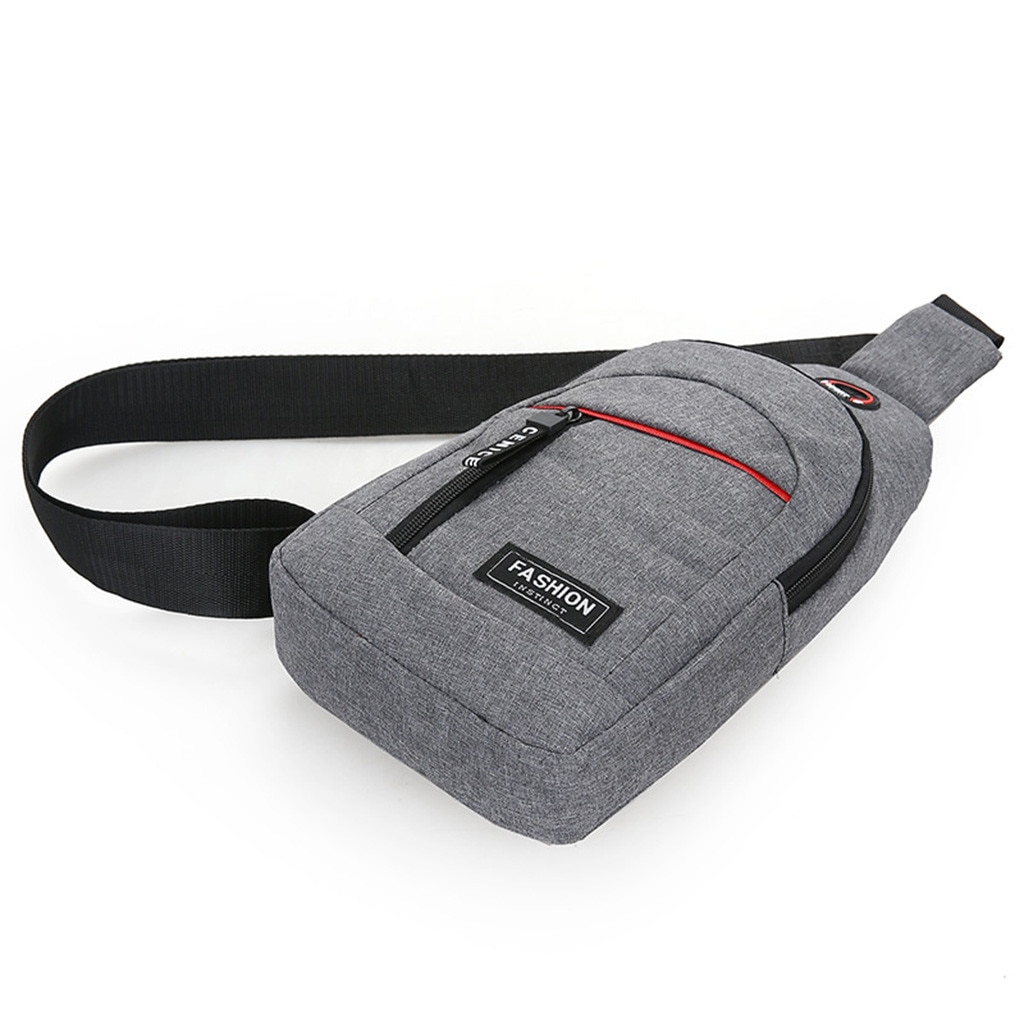 Aelicy Small Canvas Men Chest Bag Men Casual Messenger Bag Men Messenger Bags Crossbody