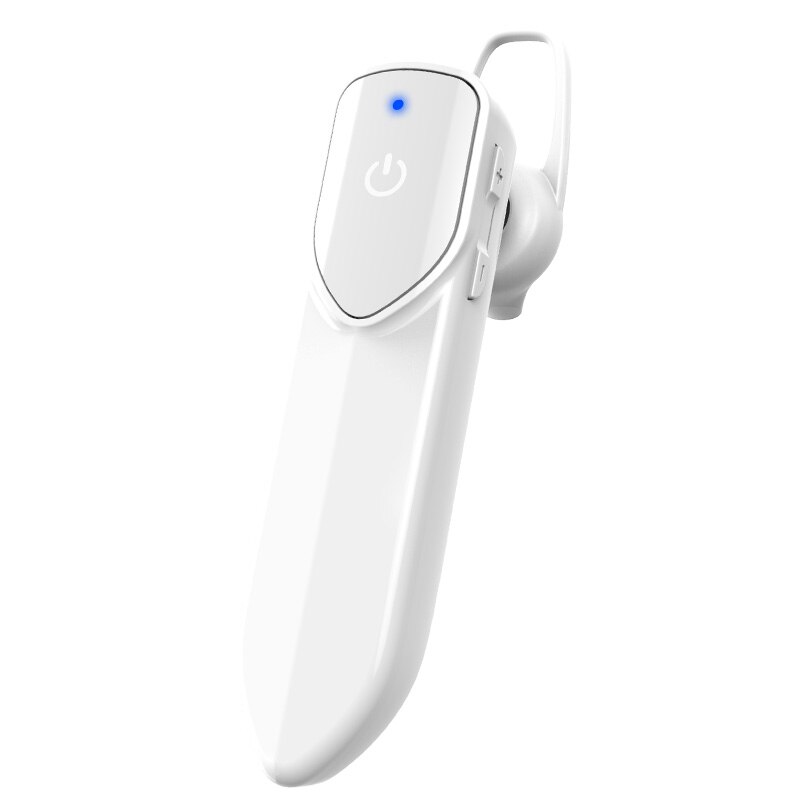 Kebidu Handsfree Bluetooth Oortelefoon Met Microfoon Draadloze Koptelefoon Hoofdtelefoon Sport Waterdichte Draadloze Hoofdtelefoon Bluetooth 4.2: White