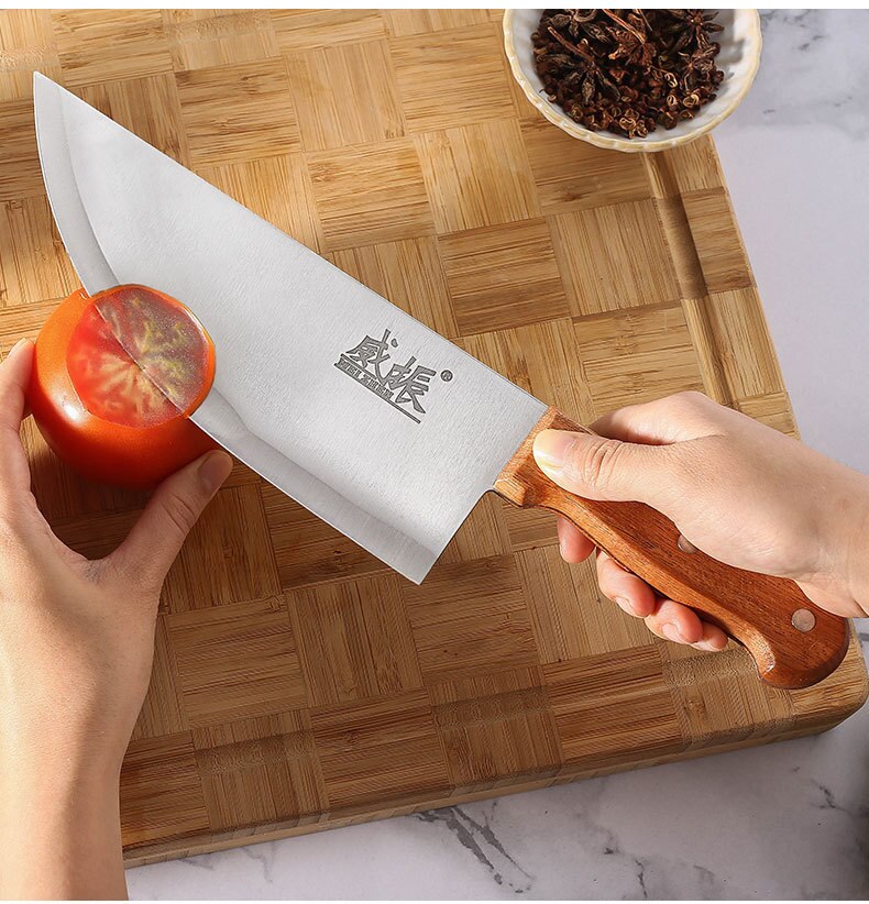 Rostfritt stål kinesisk kniv 8 tum köttklyver slaktare hackkniv kök kockknivar