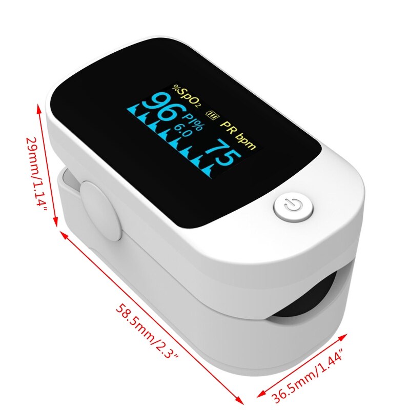 Fingertip Pulse Oximeter Pulse Finger Pulse Oxygen SpO2 Monitor Oximeter PR PI Monitor Mini Pulse Rate Blood Oxygen