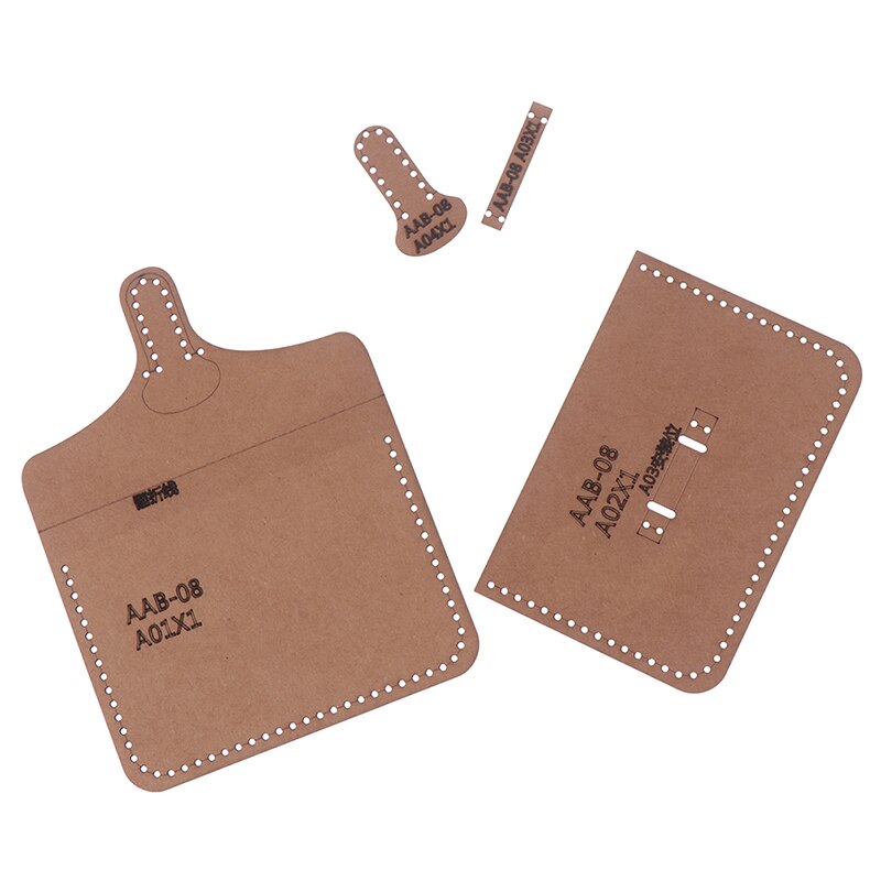 1Set Handgemaakte Harde Kraftpapier Stencil Sjabloon Voor Diy Leather Craft Vrouwen Handtas Schoudertas Naaien Patroon