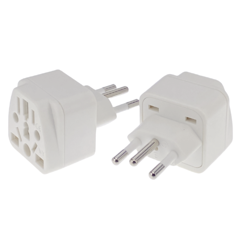 Universal Brazil Plug Adapter 3 Pin EU Euro AU US UK To Brazil Travel Adapter Electric Power Cord Charger Socket Outlet