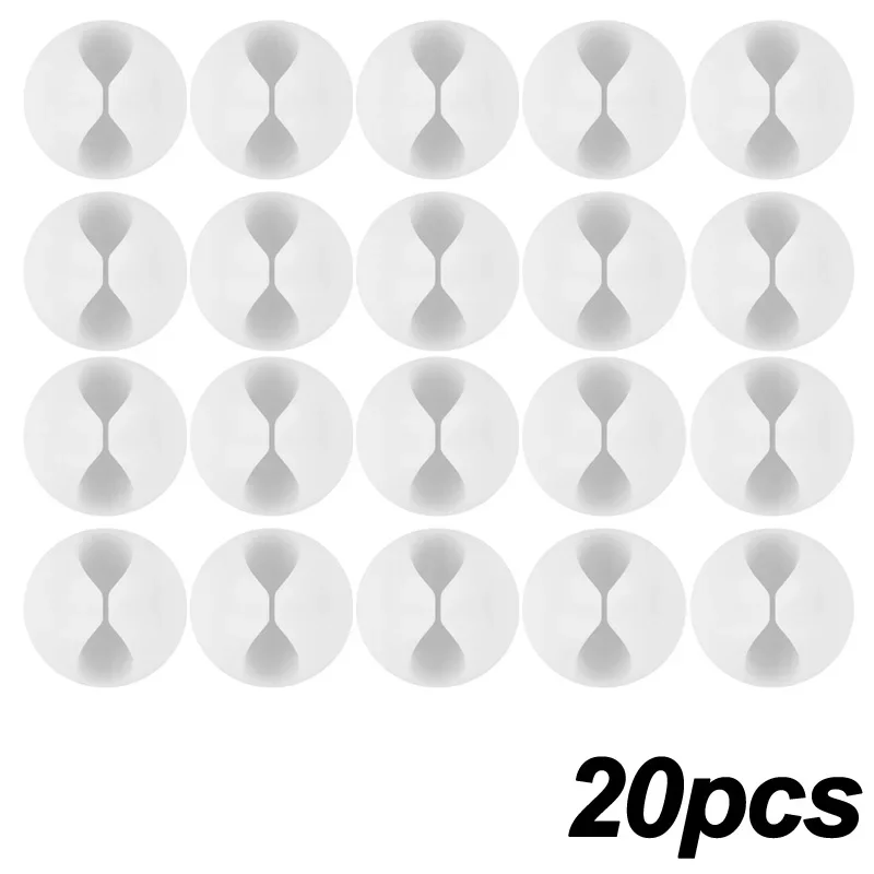 5/50Pcs Mini Cable Winder Organizer USB Charging Cable Clips Desk Tidy Organiser Wire Cord Holder Protectors In Home Office Car: PURPLE