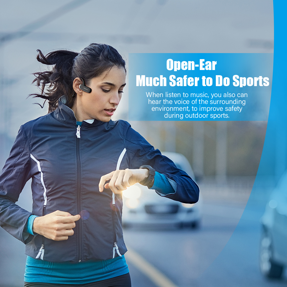 Ucomx G56 Sport Bluetooth Hoofdtelefoon Open-Ear Draadloze Koptelefoon 10H Afspelen Bluetooth Headsets Voor Iphone Samsung Xiaomi