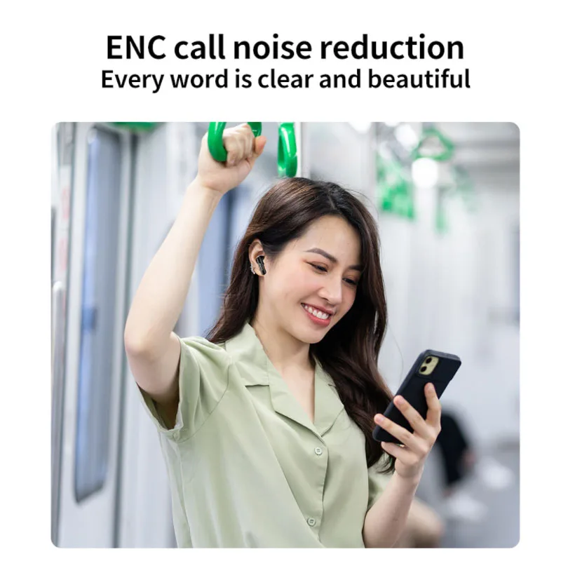 Awei T68 ENC słuchawki douszne z redukcją hałasu 5.3 słuchawki Bluetooth z 4 Mic bezprzewodowy zestaw słuchawkowy Gamer HiFi Bass Sound słuchawki sportowe