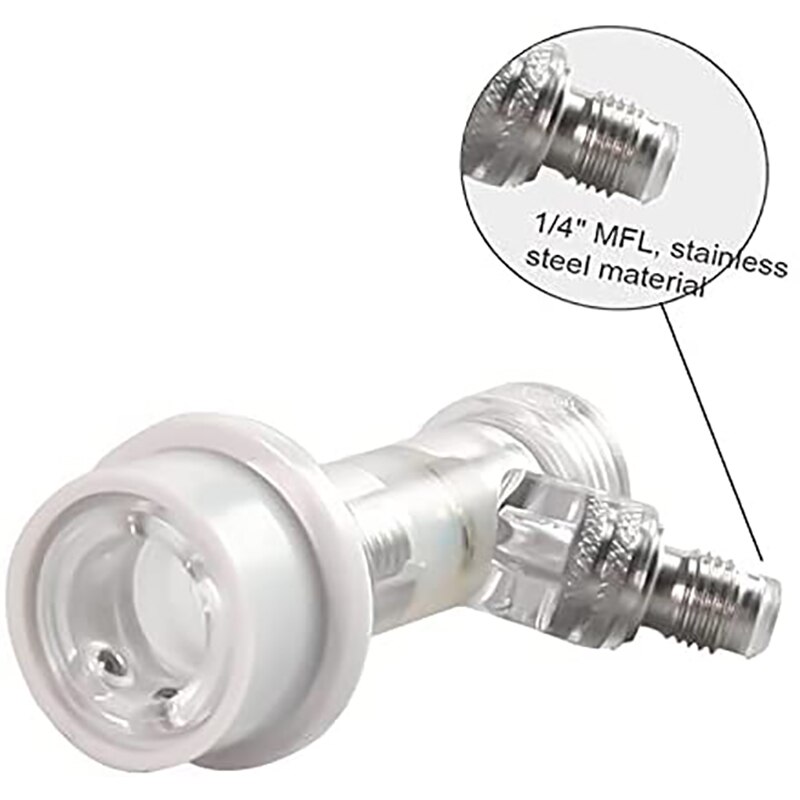 Check Valve Ball Lock Gas Connector Ball Lock Liquid Disconnect Swivel Nuts and Keg Post Adapter for Beer Home Brewing