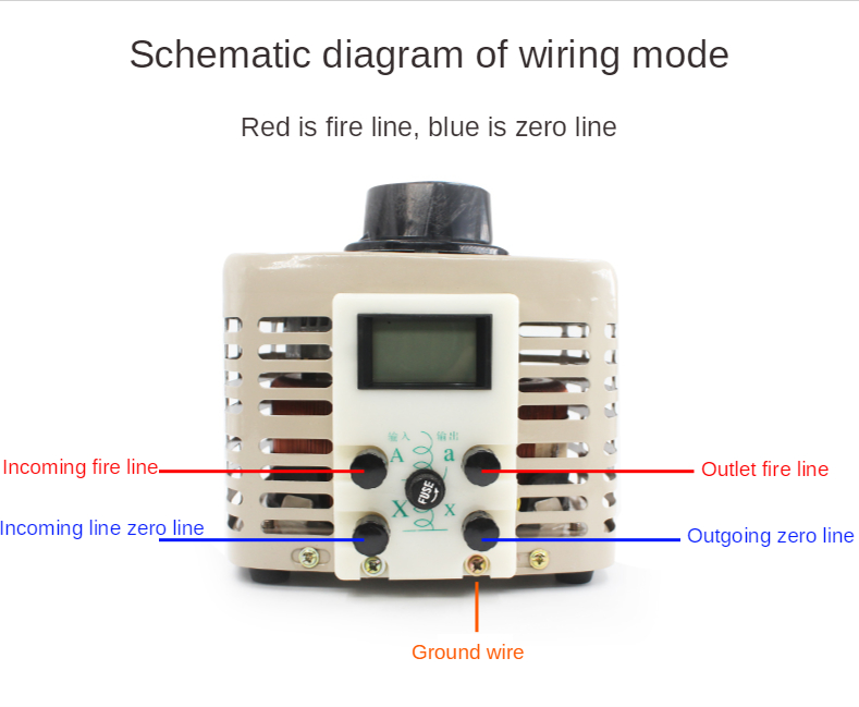 TDGC2-0.5KW AC Variable Digital Voltage Adjustable Regulator Transformer 2A 500w 220v Single-phase 0-250V Power Supplies