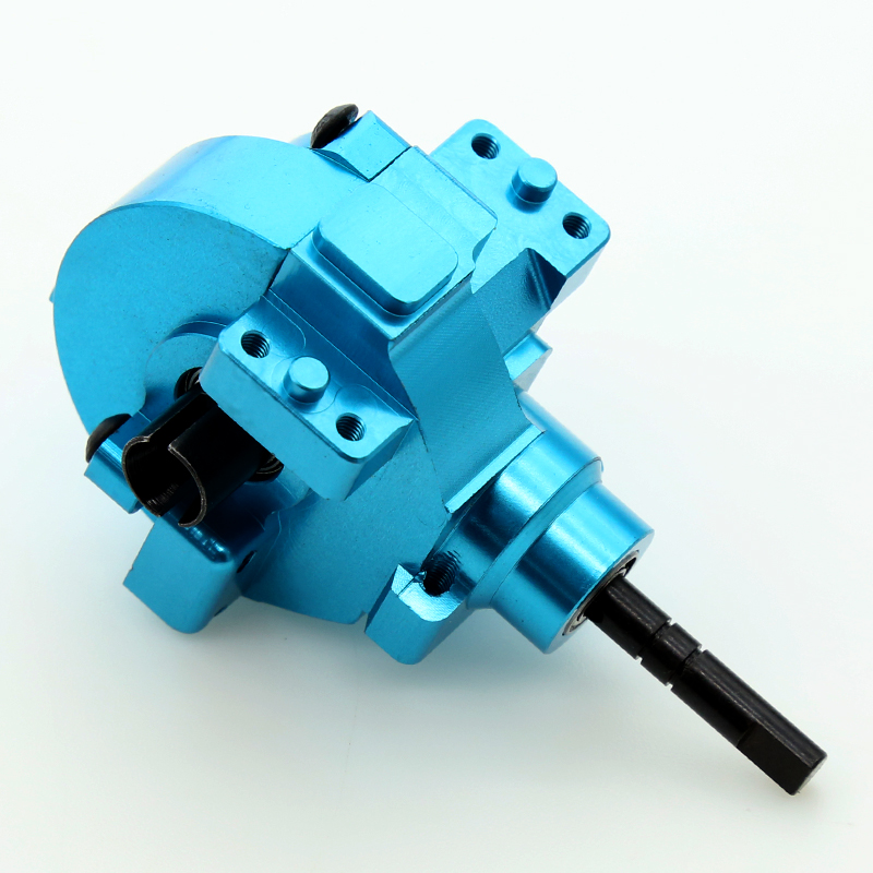 HSP Electric Car Gearbox Differential Gear Box Set 02024 02051 02030 03015 for 1/10 HSP 94111 94123 94106 94107 94108 94170: metal blue rear